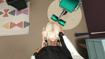 I couldn't resist and fucked my girlfriend right on the exercise machine amateur