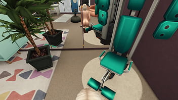 I couldn't resist and fucked my girlfriend right on the exercise machine amateur