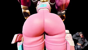 Ayla winn pink style dancing with a big butt
