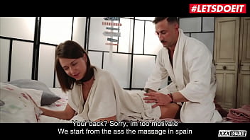 Letsdoeit sandra massaged & drilled at spa