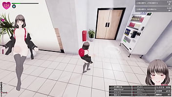 エスカレーター上がってる最中に、前のお姉さんのふくらはぎにおち〇ぽの先っぽが接触！