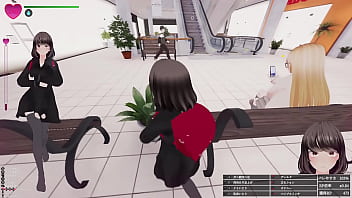 エスカレーター上がってる最中に、前のお姉さんのふくらはぎにおち〇ぽの先っぽが接触！