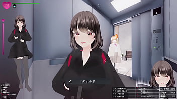 エスカレーター上がってる最中に、前のお姉さんのふくらはぎにおち〇ぽの先っぽが接触！