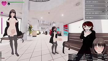 エスカレーター上がってる最中に、前のお姉さんのふくらはぎにおち〇ぽの先っぽが接触！