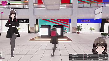 エスカレーター上がってる最中に、前のお姉さんのふくらはぎにおち〇ぽの先っぽが接触！