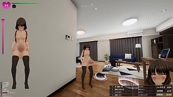 エスカレーター上がってる最中に、前のお姉さんのふくらはぎにおち〇ぽの先っぽが接触！