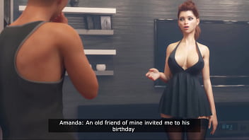 Animated wife gets fucked by big cock while she talks on the phone with her husband