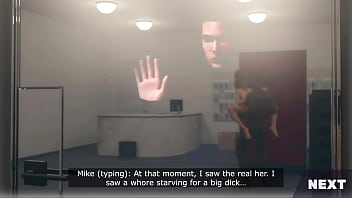 Animated wife gets fucked by big cock while she talks on the phone with her husband