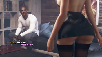 Animated wife gets fucked by big cock while she talks on the phone with her husband