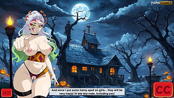 Halloween anime girls fuck fest