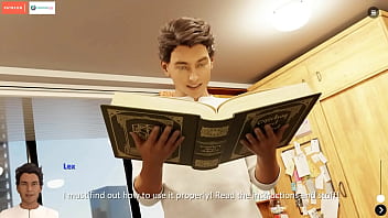 Girlfriend handjob & watching step sis masturbate the spellbook gameplay