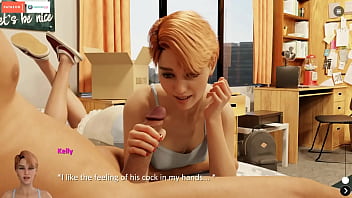 Girlfriend handjob & watching step sis masturbate the spellbook gameplay