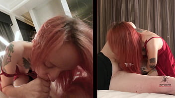 Haven moss rolling around bed with spyder; jerk suck fuck️