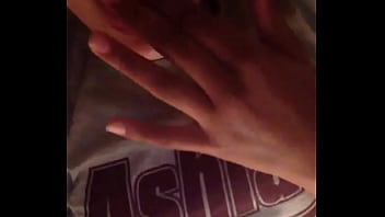 Ex gf fingers her pussy