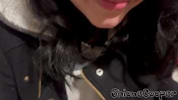 Smoking at cold night after shooting but don’t worry boobs will be too