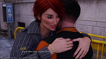 Being a dik #174 busty red head girlfriend does her makeup to get ready for her date night