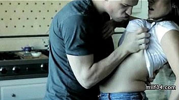 Wet horny milf gets a morning doggy fuck