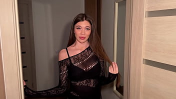 Slutty amateur brunette ex girlfriend came back for fuck