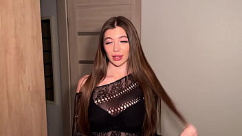 Slutty amateur brunette ex girlfriend came back for fuck