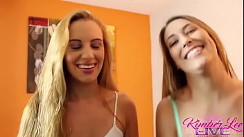 Kimber lee & ashlynn taylor team up to suck sam's cock in pov vid