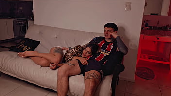 I invited my stepsister over to watch a movie and the slut ended up sucking my cock