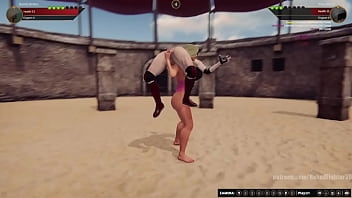Bambi vs riley nf3d female kinky combat arena