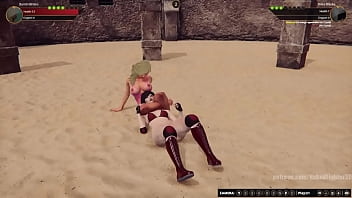 Bambi vs riley nf3d female kinky combat arena