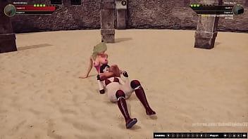 Bambi vs riley nf3d female kinky combat arena