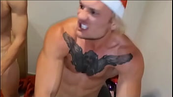 Santa claus has hardcore group sex