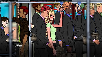 A stranger unexpectedly brought her to orgasm on the bus hentai game