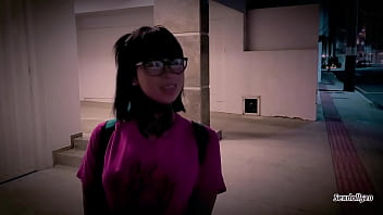 Devil caught by stranger hitting her hard in anal