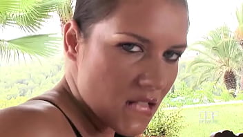 The scenery of her seat