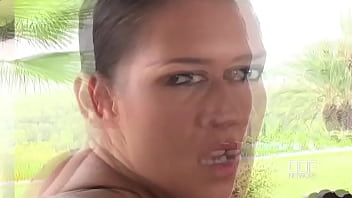 The scenery of her seat