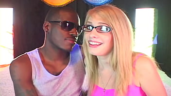 Grabbing toes busty babe gets her tits throat and tight cunt fucked