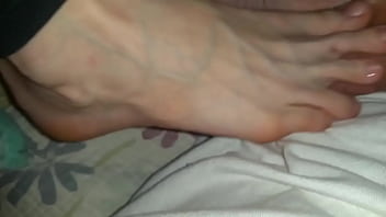 Sexy footjob