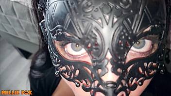 Amateur milf talks so much dirty that it results in a huge cumshot which she swallows millie fox