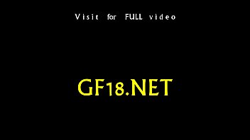 Captivating teen gal stands doggy fashion