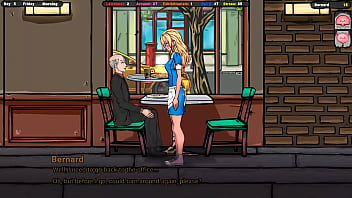 The client asked jane to bend over so he could touch her pussy through her panties