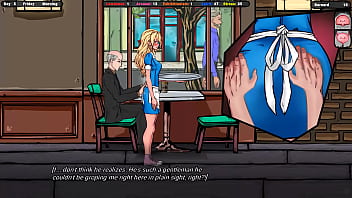 The client asked jane to bend over so he could touch her pussy through her panties