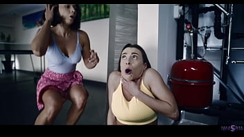 Horny bunette is mind controlled by a parasite and fucks real good her sexy friend until they get explosive orgasms and kiss passionately