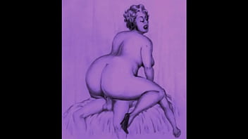 Retro erotic drawings