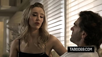 Naughty blonde teen seduce and fuck with a businessman