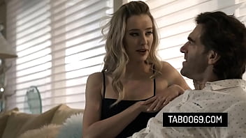 Naughty blonde teen seduce and fuck with a businessman