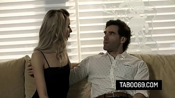 Naughty blonde teen seduce and fuck with a businessman