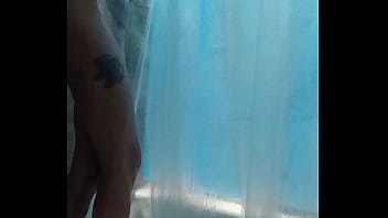 Big titty blonde in the shower