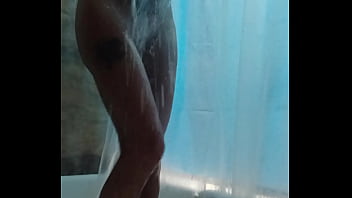 Big titty blonde in the shower