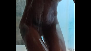 Big titty blonde in the shower