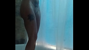 Big titty blonde in the shower