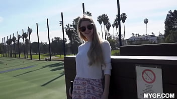 Golfing with sexy nadya