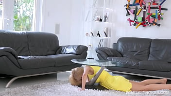 Brads huge dick got caught up by alexis fawx